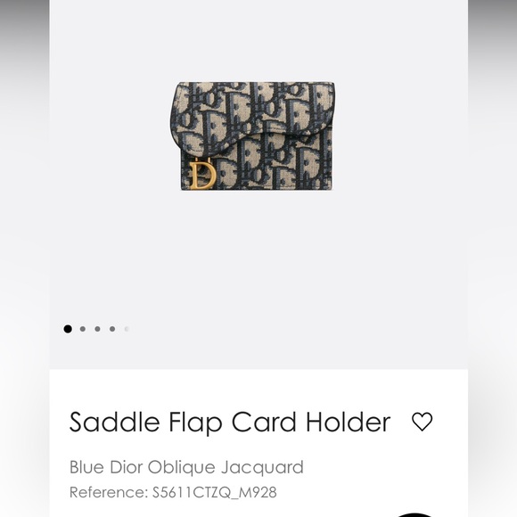 NWT-DIOR SADDLE FLAP CARD HOLDER. - Picture 12 of 16